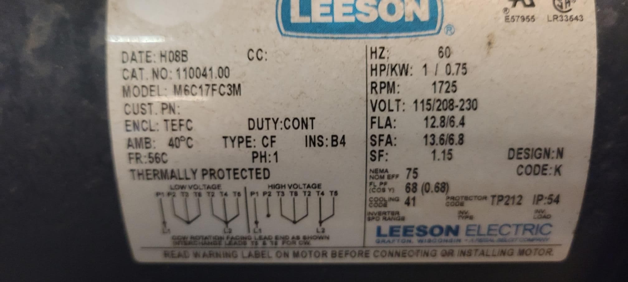 PAC Trim Blower Chopper 1HP Model 78 FSF